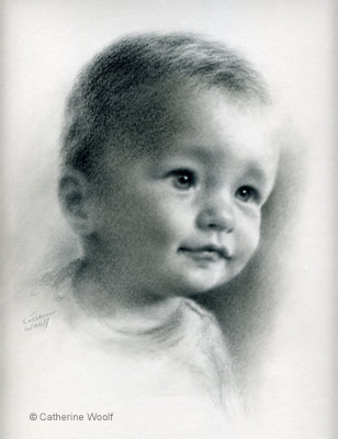 Charcoal portrait of Leon.